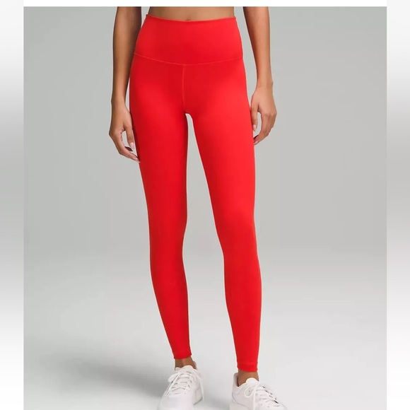 LULULEMON WUNDER TRAIN HR LEGGINGS 28” IN HOT HEAT SZ 2 NWT - Picture 2 of 7
